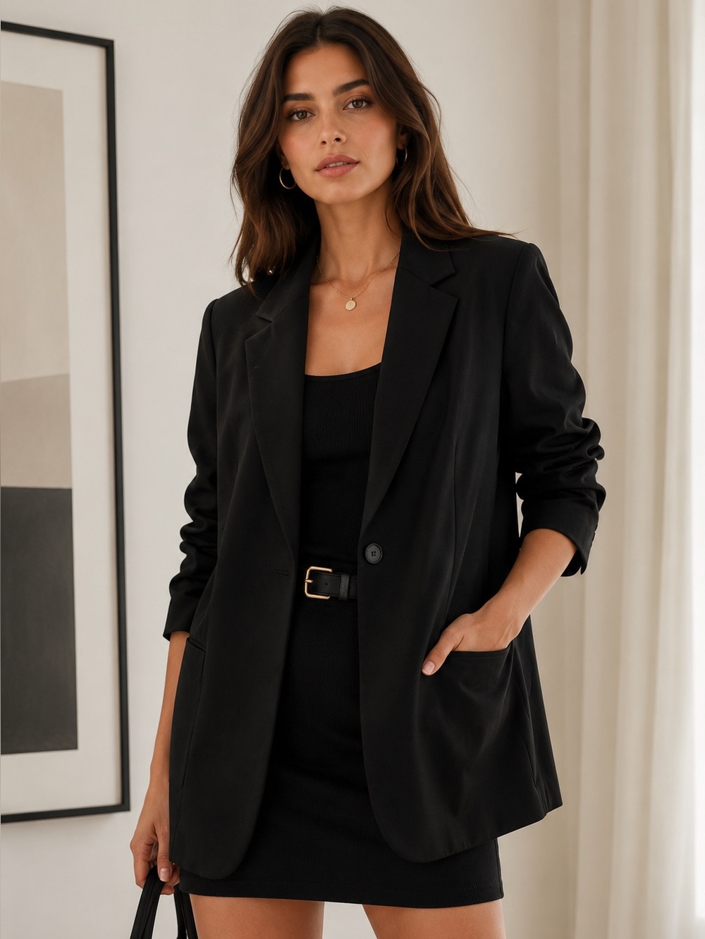 H&M Black Tailored Blazer